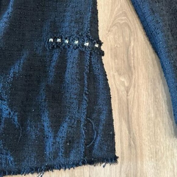 Zara- Black Blazer with Studs. Size Medium - Picture 2 of 6